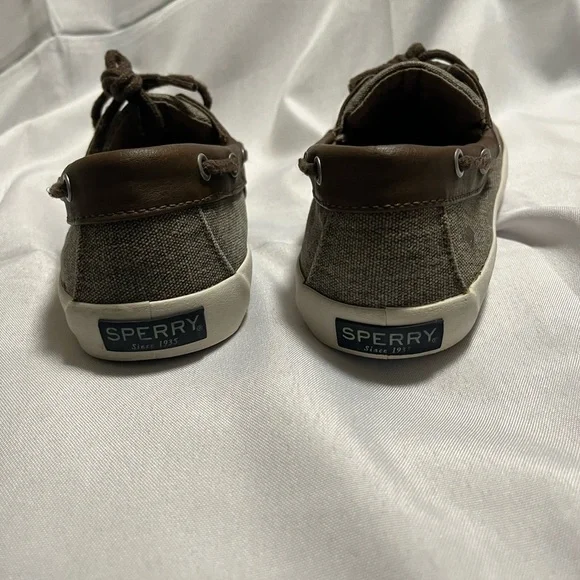 Sperry kids Canvas Boat Shoes size 3M - Picture 6 of 9